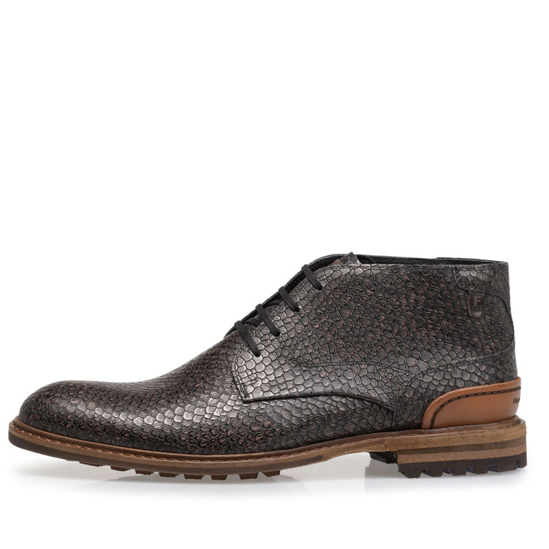 Floris van Bommel Veterboot Crepi Dark Brown