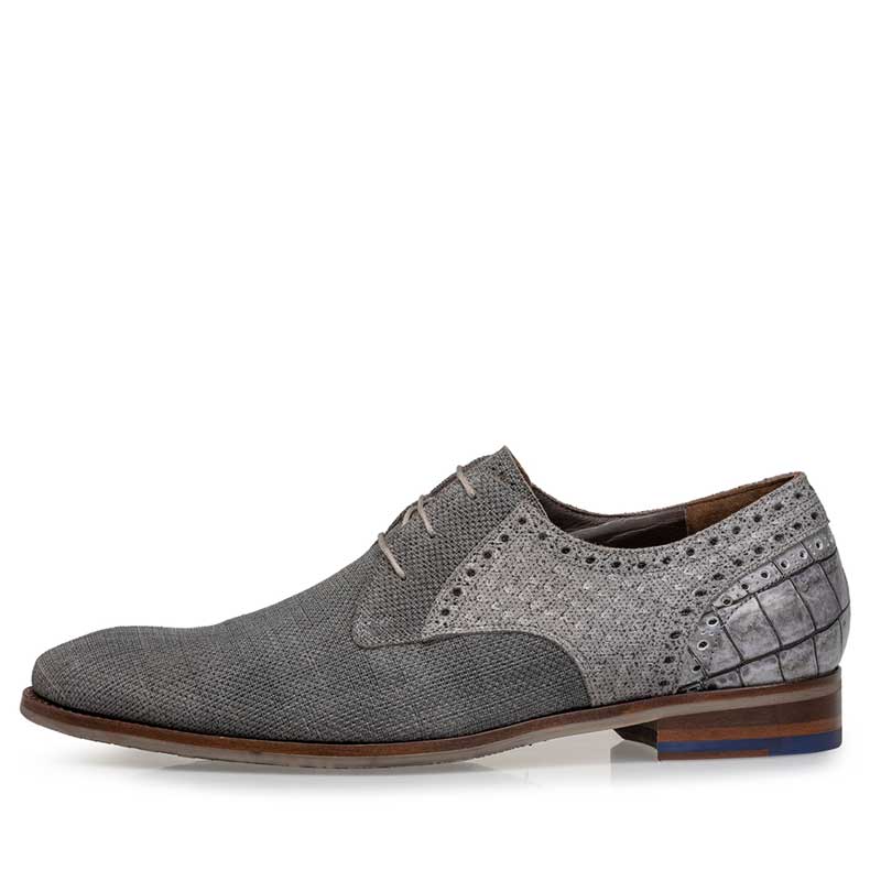 Floris van Bommel Veterschoen De Stapper Grey 