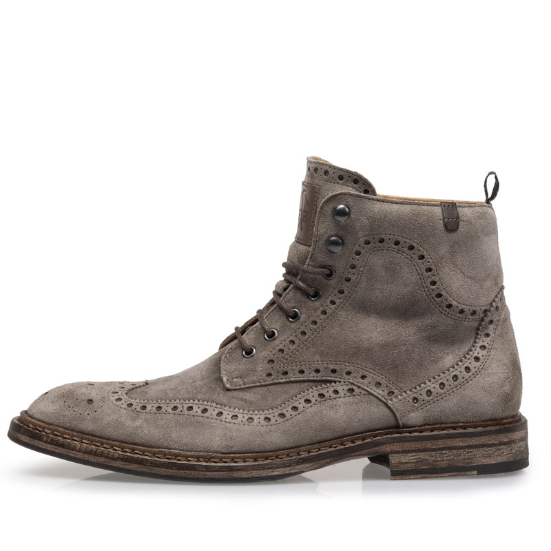 Floris van Bommel Veterboot De Moker Taupe 04.02