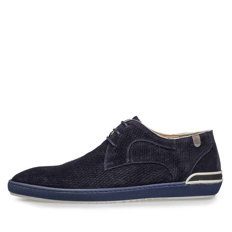 Floris van Bommel Veterschoen De Scooper Dark Blue