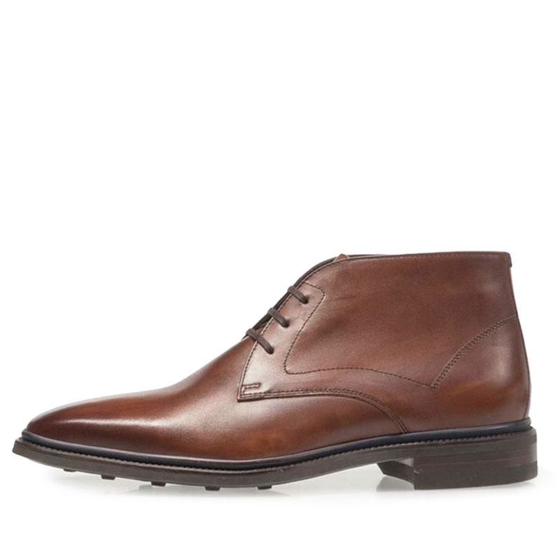 Floris van Bommel Veterboot Bumpi Dark Cognac 