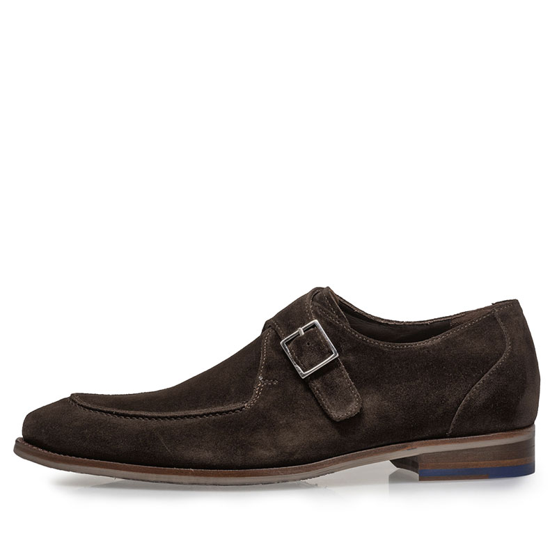 Floris van Bommel Gespschoen De Stapper Dark Brown 